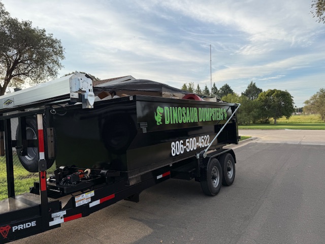 garage cleanout dumpster rental Lubbock